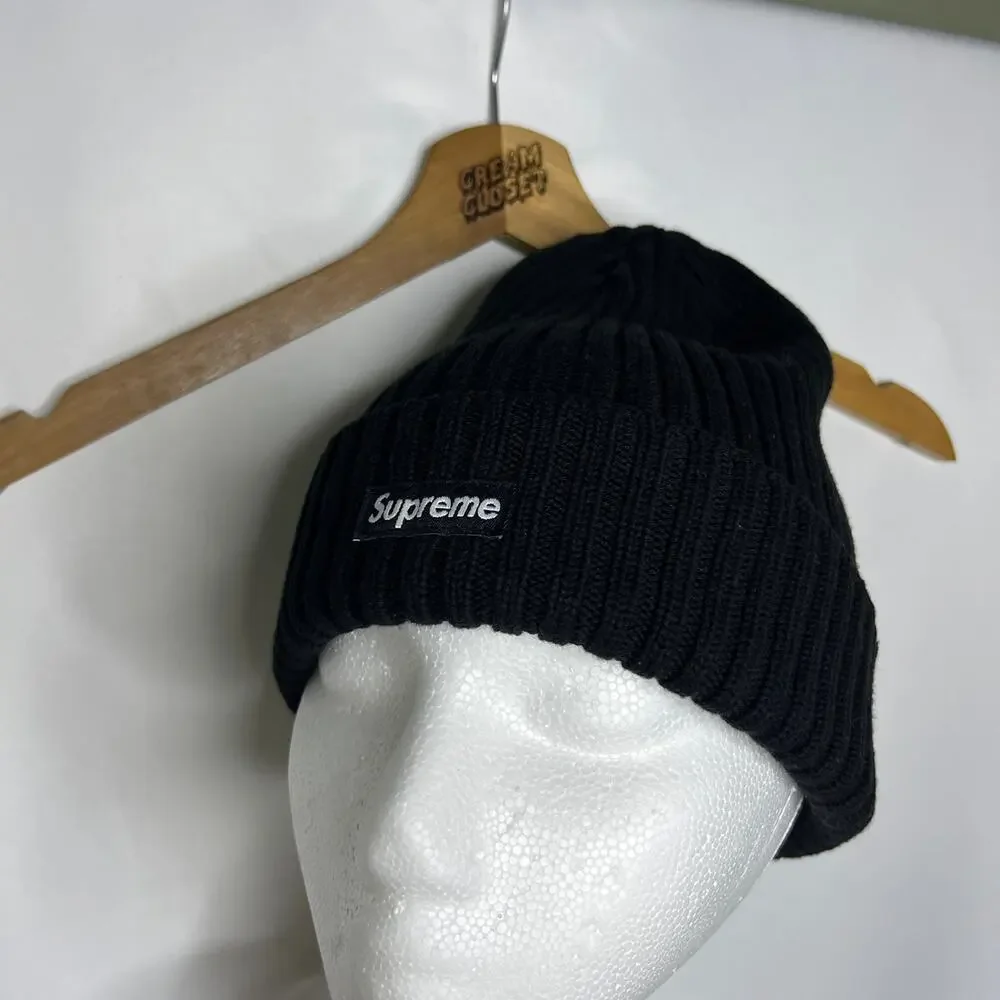 Supreme Overdyed Knit Beanie in Black
